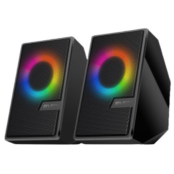 Speaker system with Bluetooth and dynamic switchable backlight