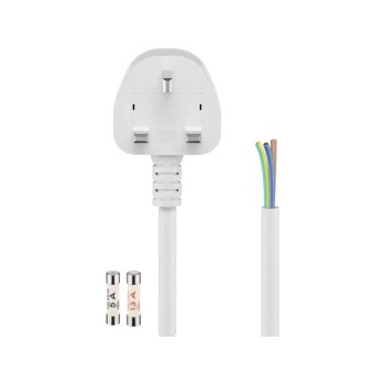 Goobay 3m UK Device Power Cord White