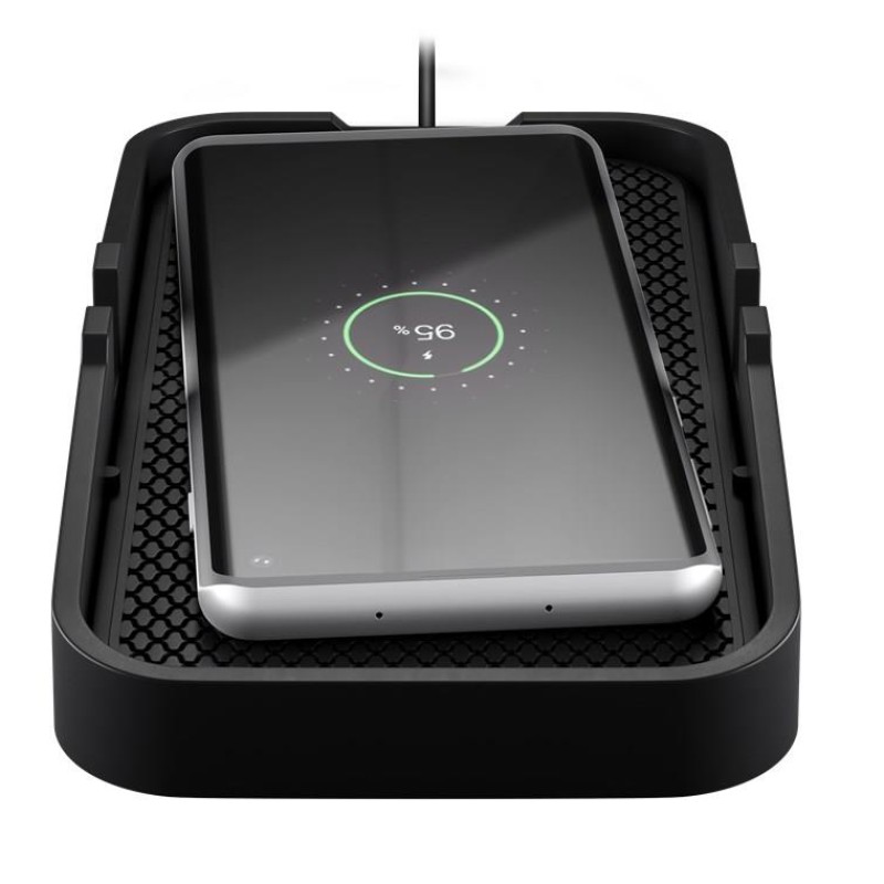 Goobay 15W Wireless Vehicle Fast Charger Black