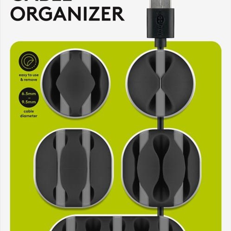 Goobay Cable Management Set Black