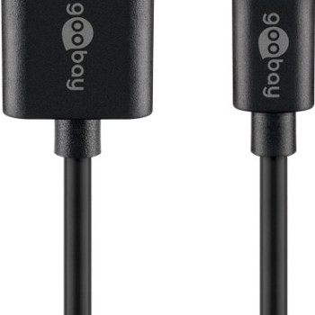 Goobay 0.5m USB-A to Lightning Cable Black