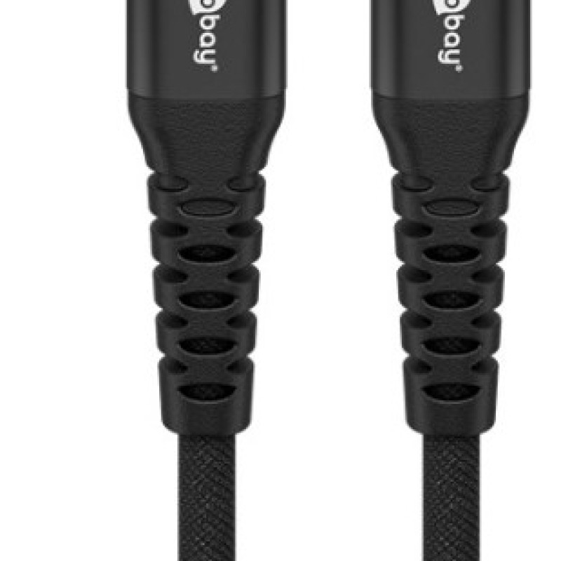 Goobay USB-C 3m Textile Cable Black