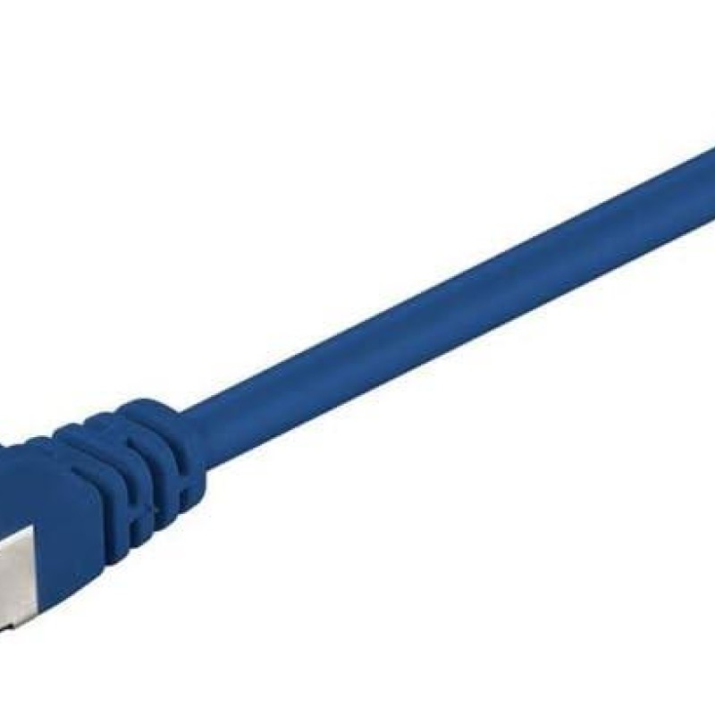 Goobay Cat6A S/FTP PiMF Patch Cable 1m Blue
