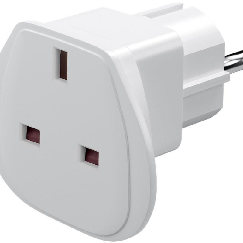 Goobay Travel Adapter UK to Europe White
