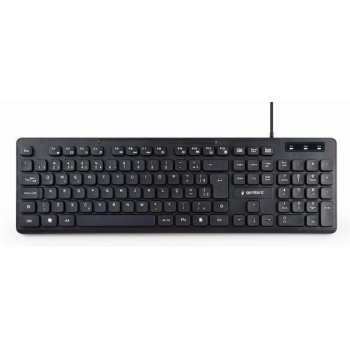 Gembird Multimedia Keyboard RU-Layout Black