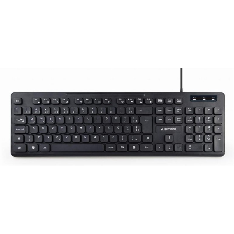 Gembird Multimedia Keyboard RU-Layout Black