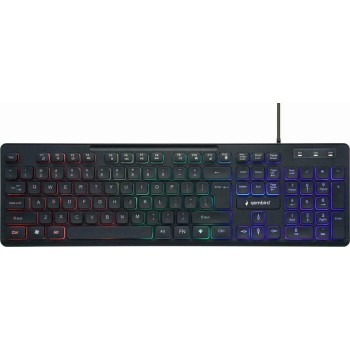 Gembird KB-UML-02 USB Multimedia Keyboard ENG/Black