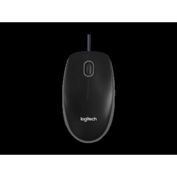 Logitech B100 Wired USB Mouse Black