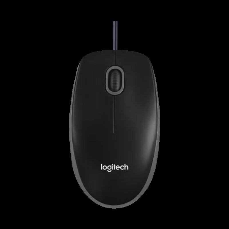 Logitech B100 Wired USB Mouse Black