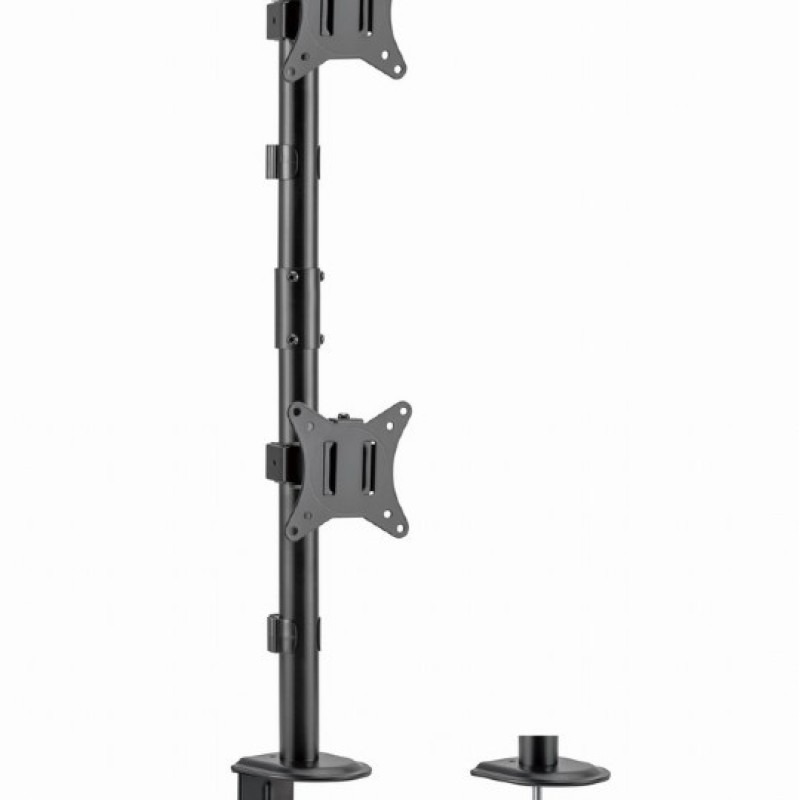 Gembird Dual Display Vertical Desk Mount 17"-32"
