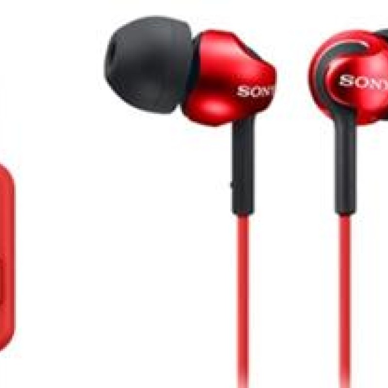 Sony EX110AP In-Ear Handsfree Headphones Red