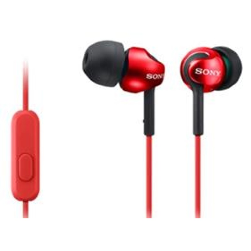 Sony EX110AP In-Ear Handsfree Headphones Red
