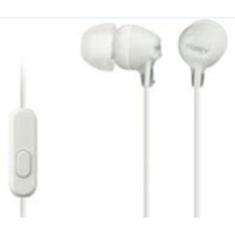 Sony EX15AP In-Ear Handsfree Headphones White