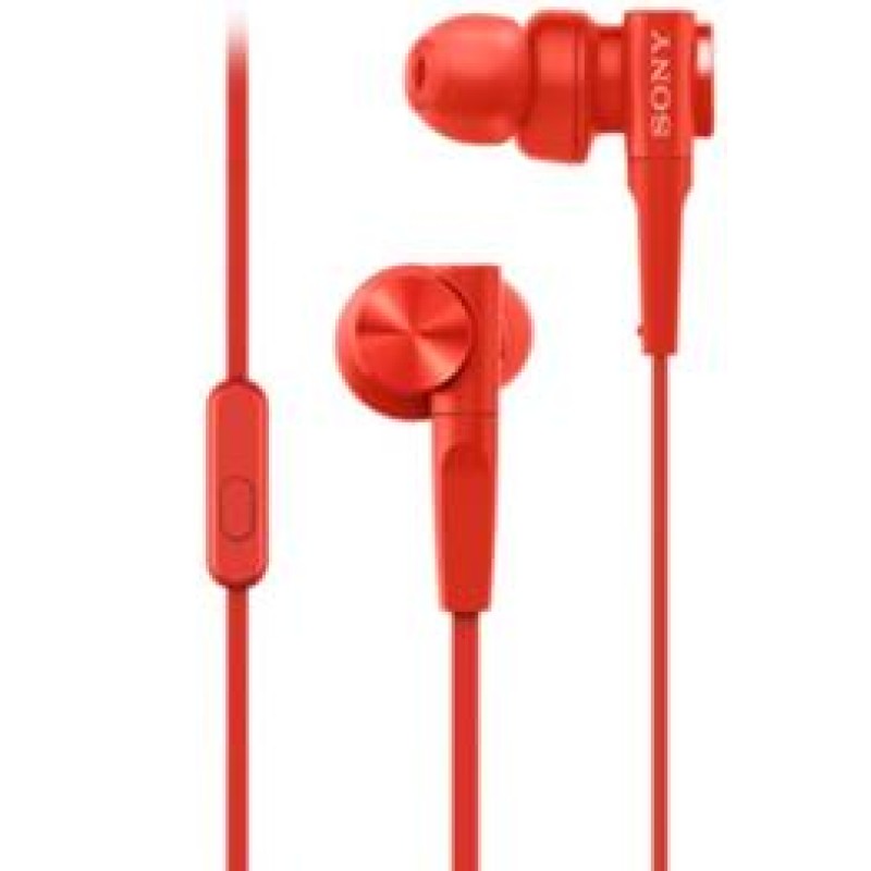 Sony Extra Bass XB55 In-Ear Headphones Red
