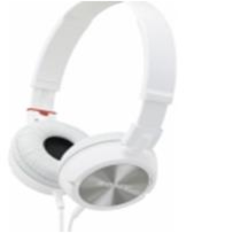 Sony ZX310AP Over-Ear Handsfree Headphones White
