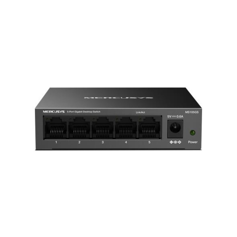 Mercusys MS105GS 5-Port Gigabit Desktop Switch Steel Case