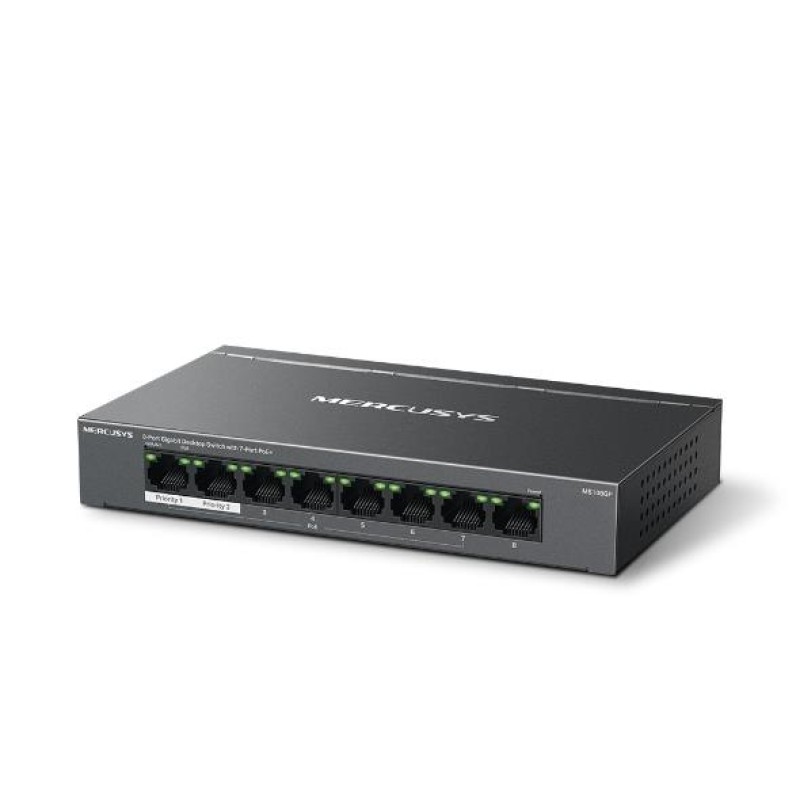 Mercusys MS108GP 8-Port Gigabit Switch with 7-Port PoE+