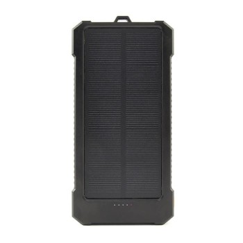 Gembird 10000mAh Solar Power Bank Black