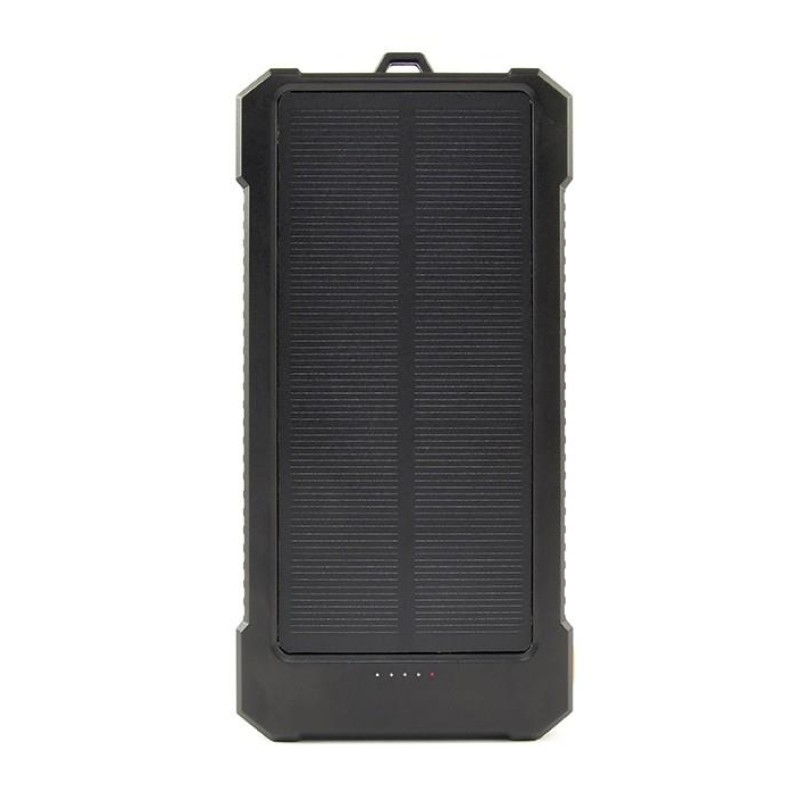 Gembird 10000mAh Solar Power Bank Black