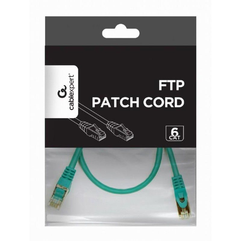 Cablexpert Cat6 UTP Patch Cable 0.5m Green