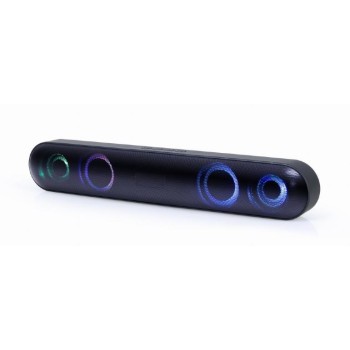 Gembird Bluetooth Soundbar with LED Lights Black