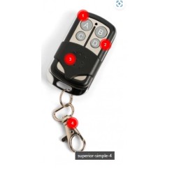 Superior Simple Universal Remote Control 4-device