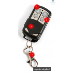 Superior Simple Universal Remote Control 4-device