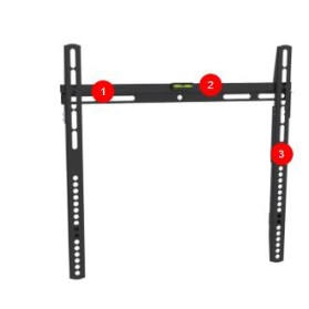 Superior TV Bracket 32"-55" Ultra Flat Fixed