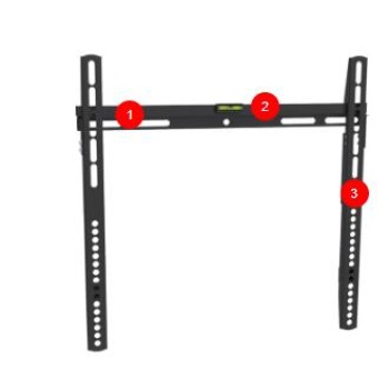 Superior TV Bracket 32"-55" Ultra Flat Fixed