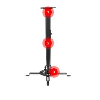 Superior Universal Projector Ceiling Bracket