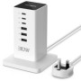 Tessan 6-Port USB Charger 3 Type-A, 3 Type-C 30W with 3m Cable