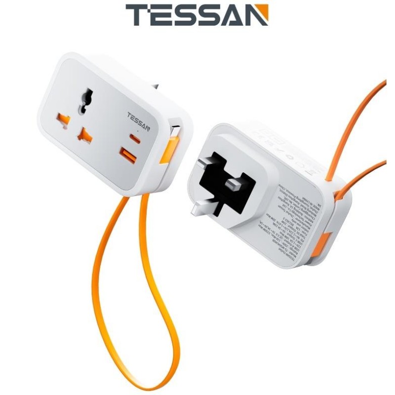 Tessan 20W Universal Travel Adapter with USB-C & USB-A
