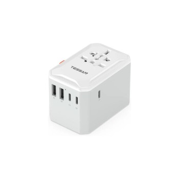 Tessan 6 in 1 5 USB (3USB-C) C / BF/O / A Type Outlet Conversion Plug Compatible