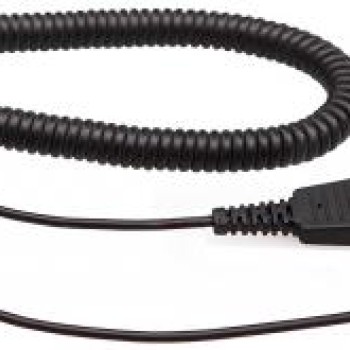 VT QD to RJ09 Coiled Cable Yellow Tube