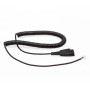 VT QD to RJ09 Coiled Cable Blue Tube