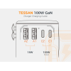 Tessan Universal 100W International Travel Adapter Black