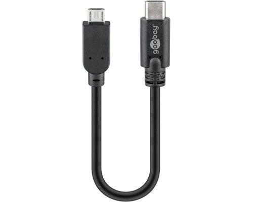 USB 2.0 Cable (USB-C™ to Micro-B 2.0), Black