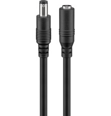 DC Extension Cable (5,5x2,5mm) 3 m, Black