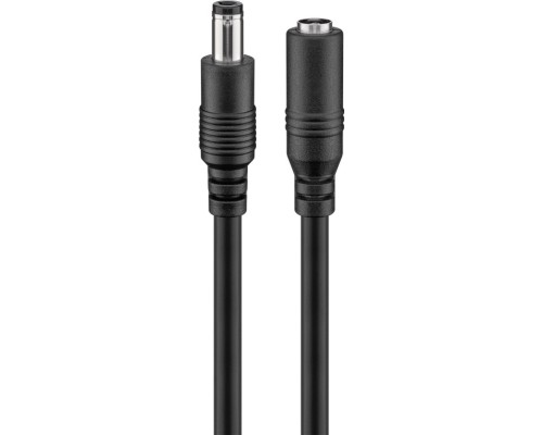 DC Extension Cable (5,5x2,5mm) 3 m, Black