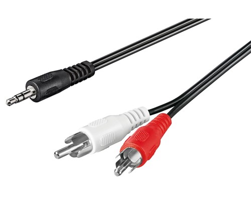 Audio Cable AUX Adapter, 3.5 mm Male to Stereo RCA Male