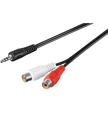 3.5 mm Audio Cable Adapter, Male to Stereo RCA Female