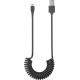 Micro-USB Charging and Sync Cable, Spiral Cable