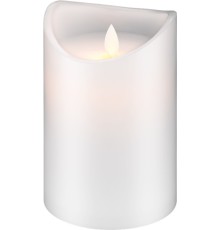 LED Real Wax Candle, White, 10 x 15 cm