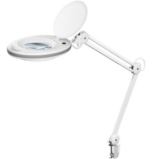 LED Magnifying Lamp with Clamp, 8 W