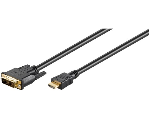 DVI-D/HDMI™ Cable, gold-plated
