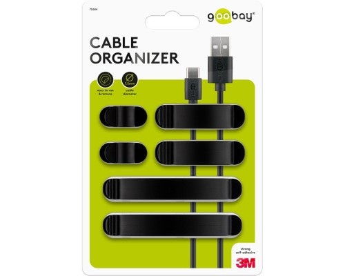 Cable Management Clip Set, Black