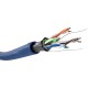CAT 5e Network Cable, F/UTP, 100 m, blue