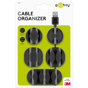 Goobay Cable Management Set Black