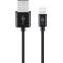 Goobay 0.5m USB-A to Lightning Cable Black
