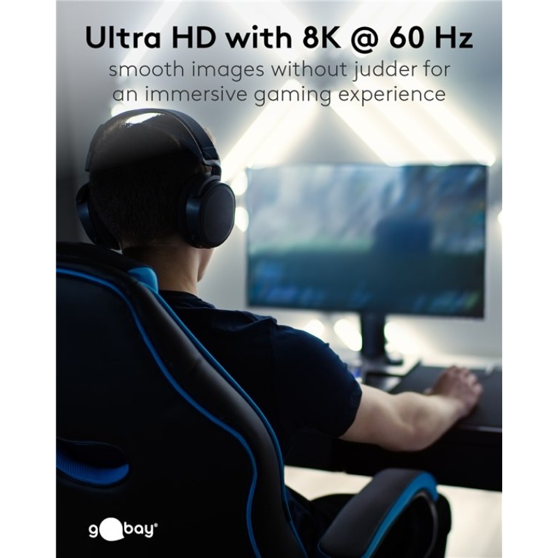 Goobay DisplayPort 1.4 Certified Cable 2m